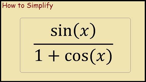 cos x/1-sinx|does 1 sinx equal cosx.